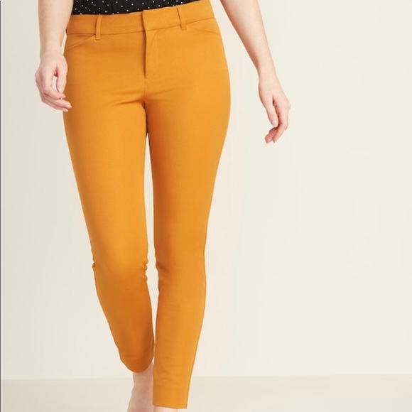 women's mid rise khaki pants